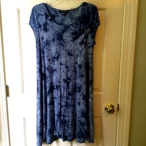 Karen Kane Maggie Dress Blue tie dye M medium